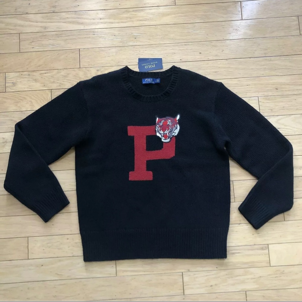 Brand New Polo Ralph Lauren Tiger Wool-Cashmere Blend Sweater Men’s Large.